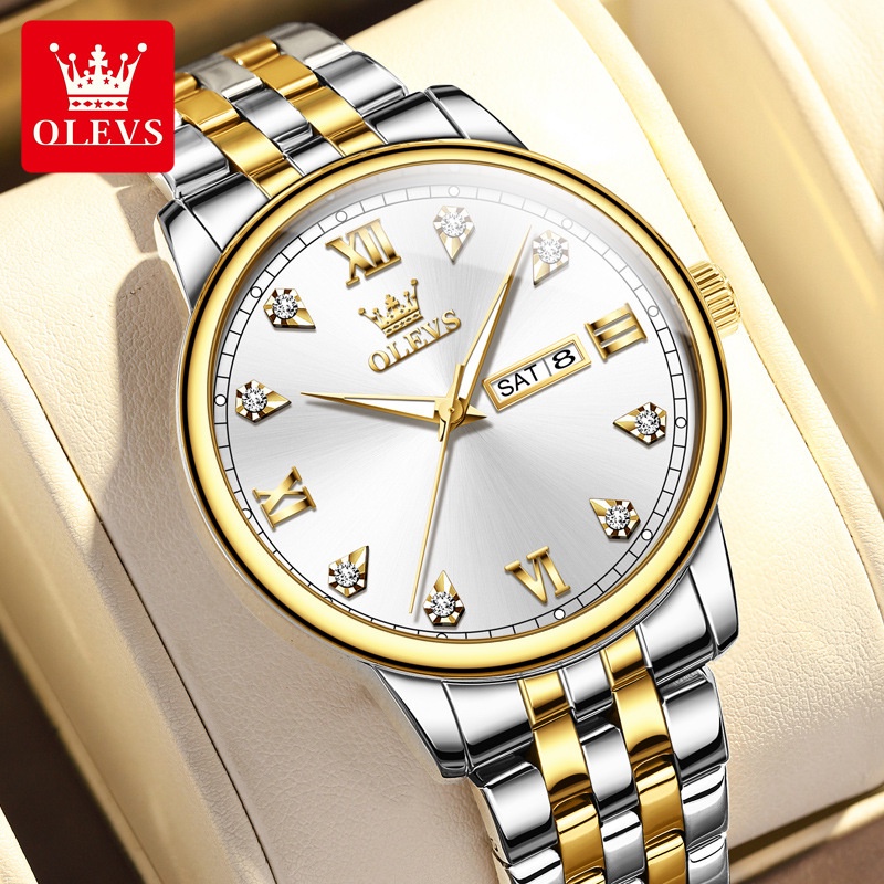 Jam Tangan Pria Olysys Brand Men's and Women's Fashion Business Couple Quartz WatchFASHION | TAS | S