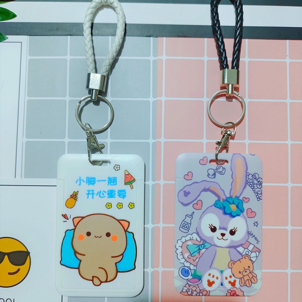 

ID Cart Cartoon Star Delu ID Plastic Cover Female Campus Student Meal Public Transport Access Transfer Card Motif Terbagus