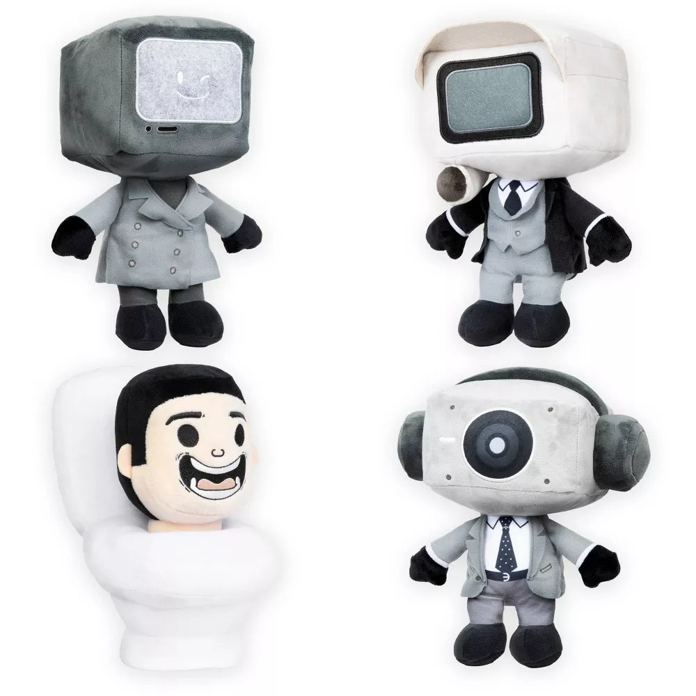 Boneka Import  New Skibidi Toy Mystery Toilet TV Person Plush Doll