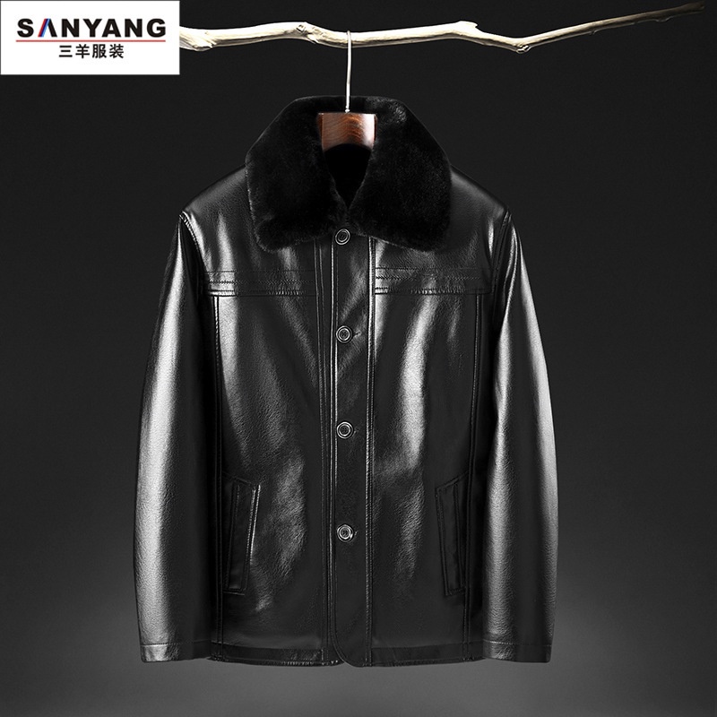 JACKET RACING Jaket kulit kulit pria motor baru jaket jaket plus jaket untuk pasar usia tengah dan o