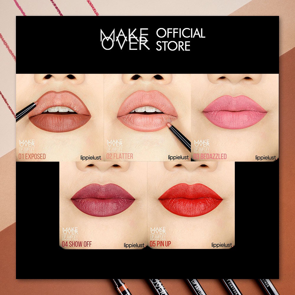 [Gift Not For Sale] MAKE OVER Lip Amplify Contour Liner 0.2 g - Lip Liner 05 Pin Up