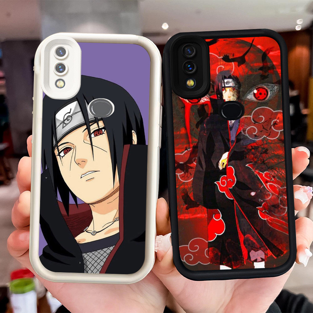 Hitam dan Putih silikon lembut Casing untuk Samsung Galaxy A20 A30 A10S Z-52 Itachi Uchiha