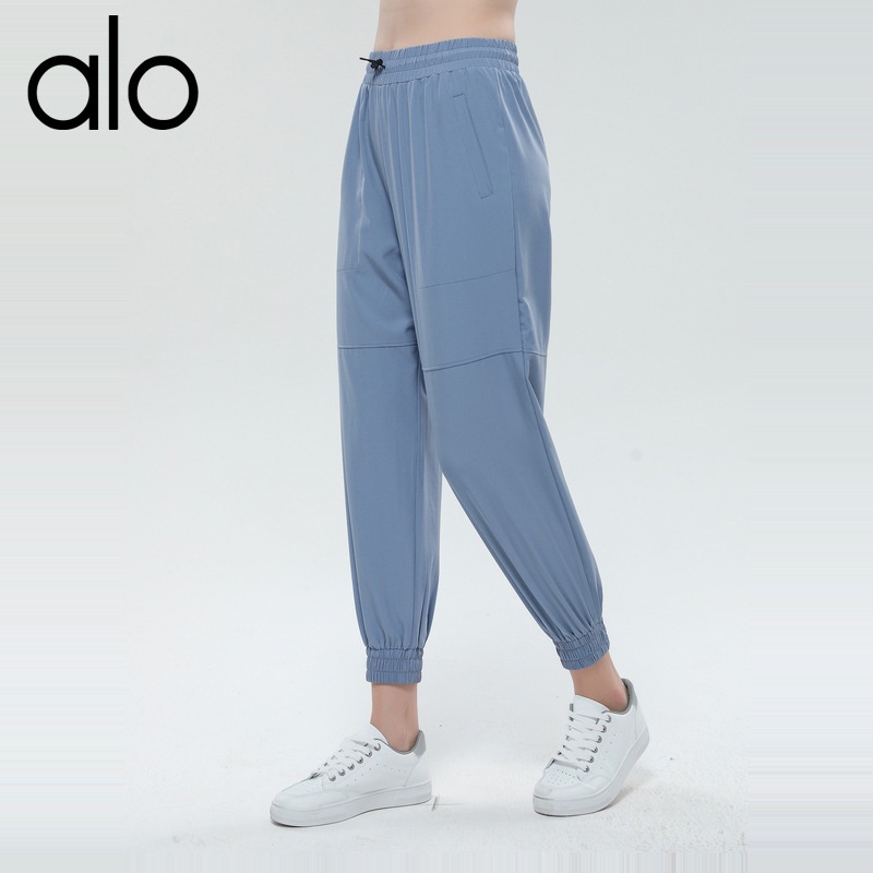 Celana Olahraga Alo Yoga Sport P Wanita Musim panas Lepaskan Pakaian Relaksed Running Fitness Workwe
