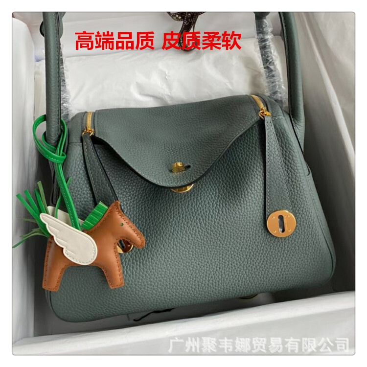 [New Trend] Tas Wanita  2023 Lindy Bag Doctor's Bag High end Mini Mini Calf Leather Lindy Handheld O