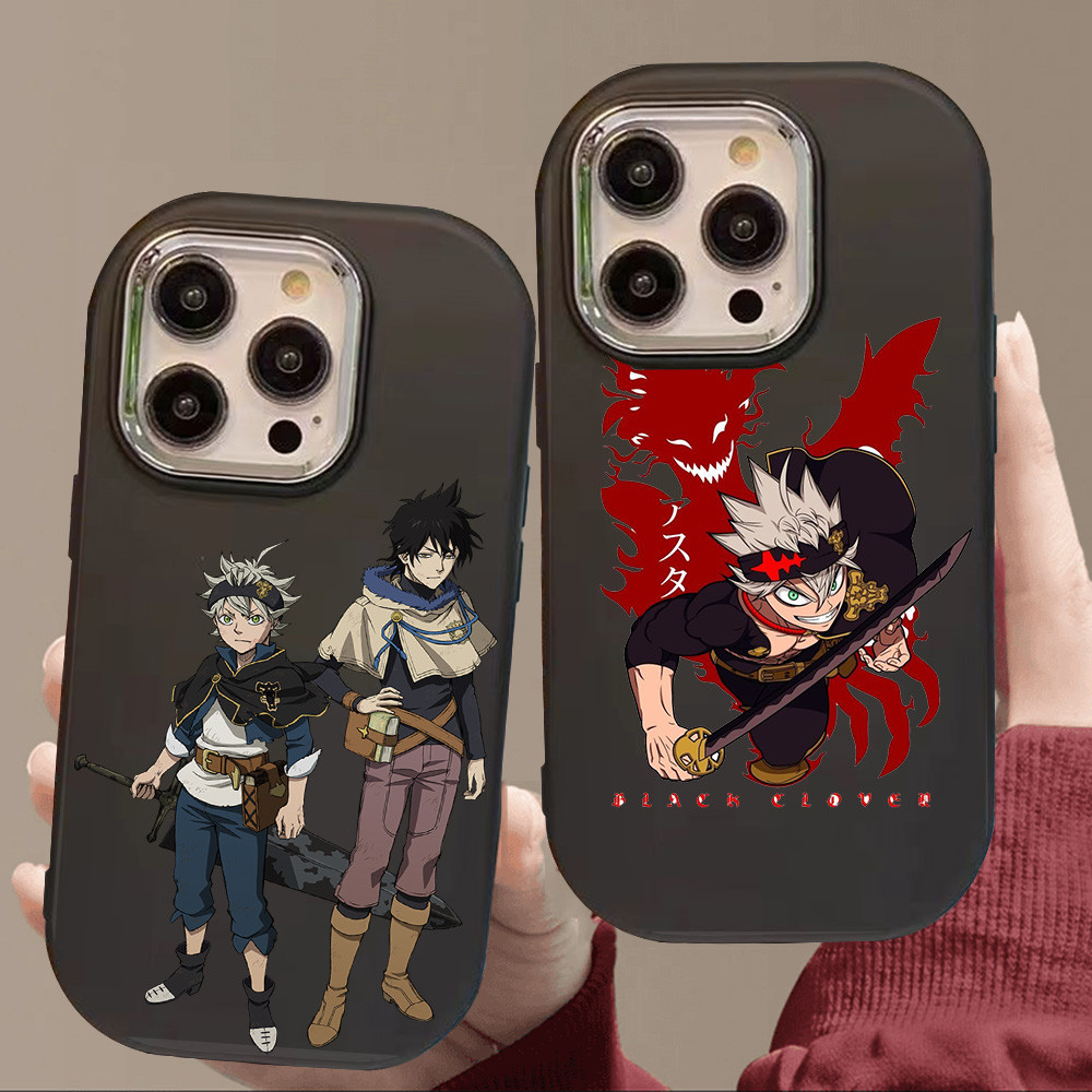 O-94 Black Clover Hitam Silikon Casing untuk Realme 11 Pro C11 N53 C55 C67 C65 C63 C61 Note 50
