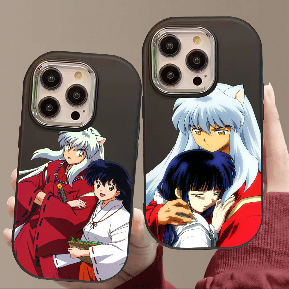 O-14 InuYasha Hitam Silikon Casing untuk Realme 11 Pro C11 N53 C55 C67 C65 C63 C61 Note 50