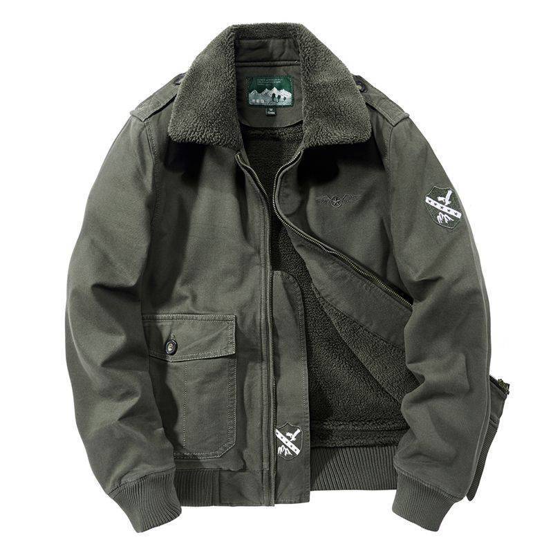 Jaket Militer Pria Tebal Musim Dingin Kantor Kasual Pria