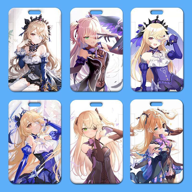 

ID Cart Kenshin Impact Fischer makanan mahasiswa akses kampus lengan perlindungan Kartu ID set keras Motif Terbagus