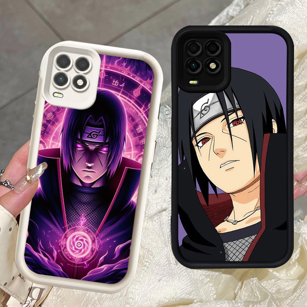 Hitam dan Putih silikon lembut Casing untuk OPPO A94 A54 Realme 8 5G Z-52 Itachi Uchiha