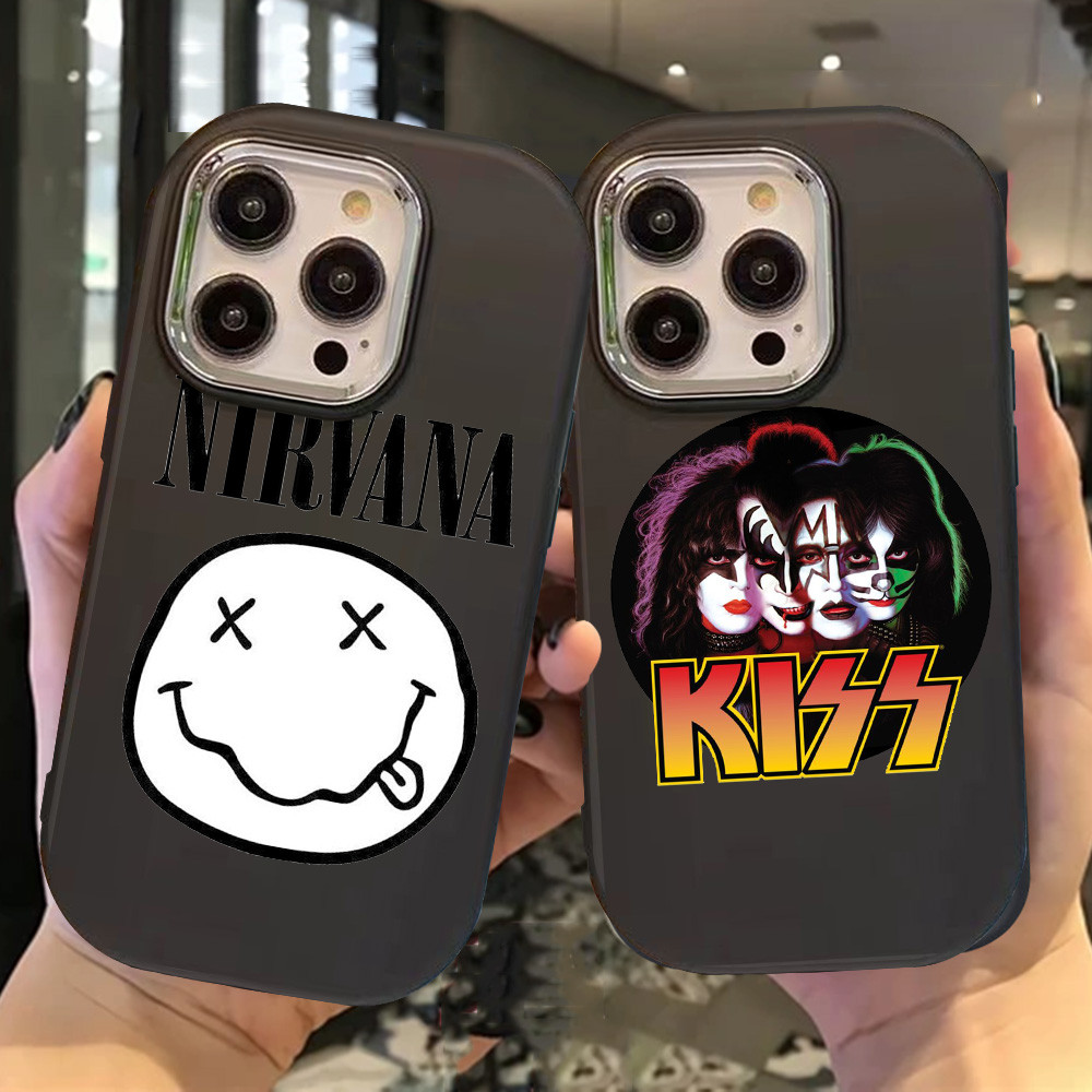 O-95 Fashion Rock Hitam Silikon Casing untuk Realme 11 Pro C11 N53 C55 C67 C65 C63 C61 Note 50