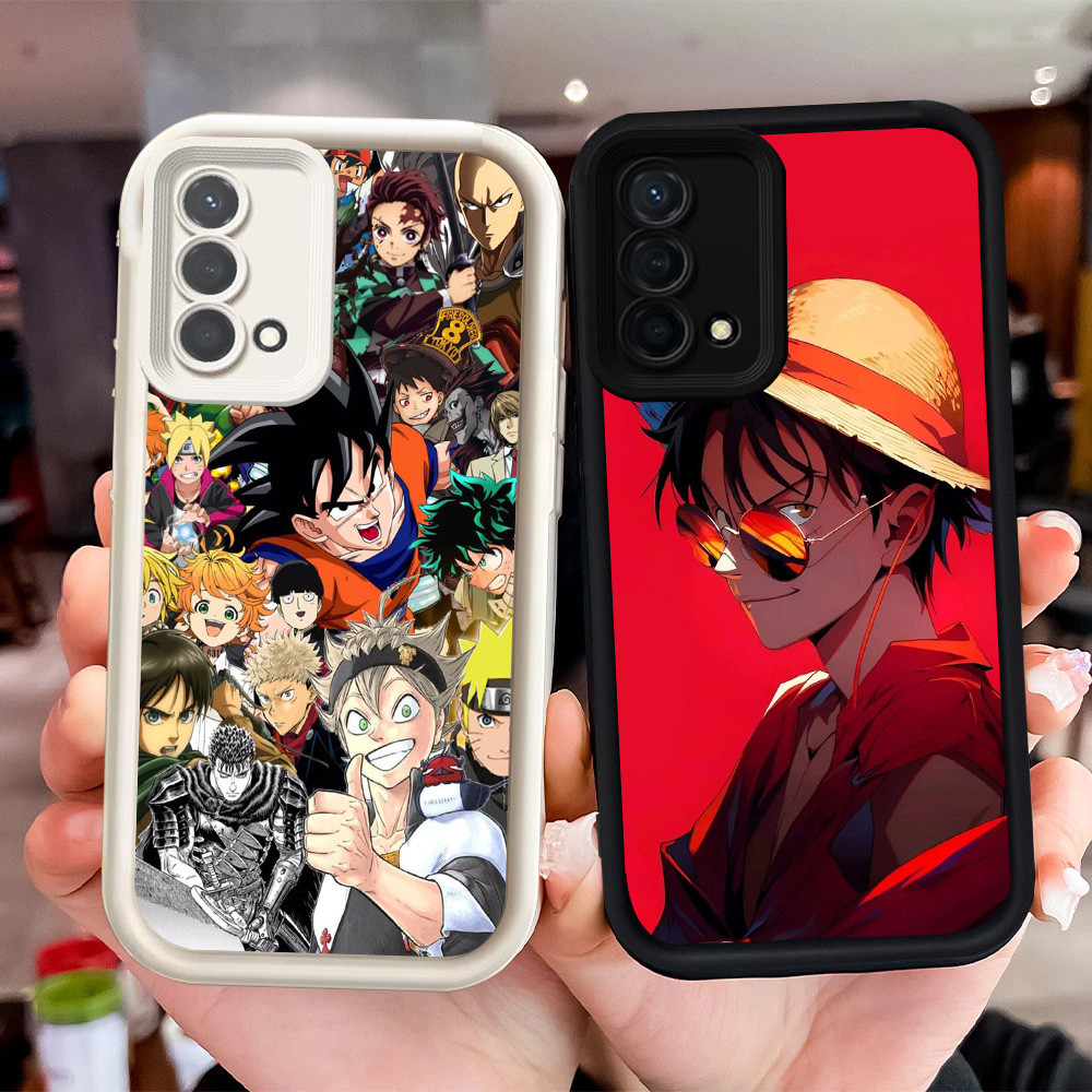 Hitam dan Putih silikon lembut Casing untuk OPPO A55 F19S Reno 5F 5 Lite A74 F19S Reno 5F 5 LiteS A9