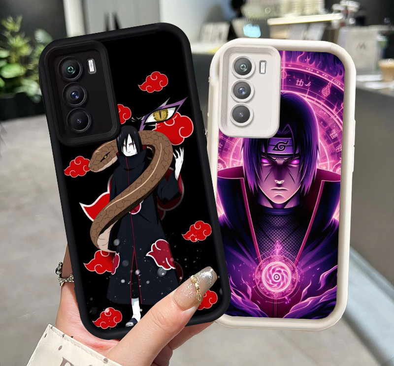 Hitam dan Putih silikon lembut Casing untuk OPPO A16 A16S A54S Z-52 Itachi Uchiha