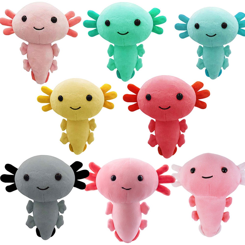 Boneka Kekinian  Menjual 8 warna salamander plush mainan ikan Axolotl boneka kartun lucu  Model Terb