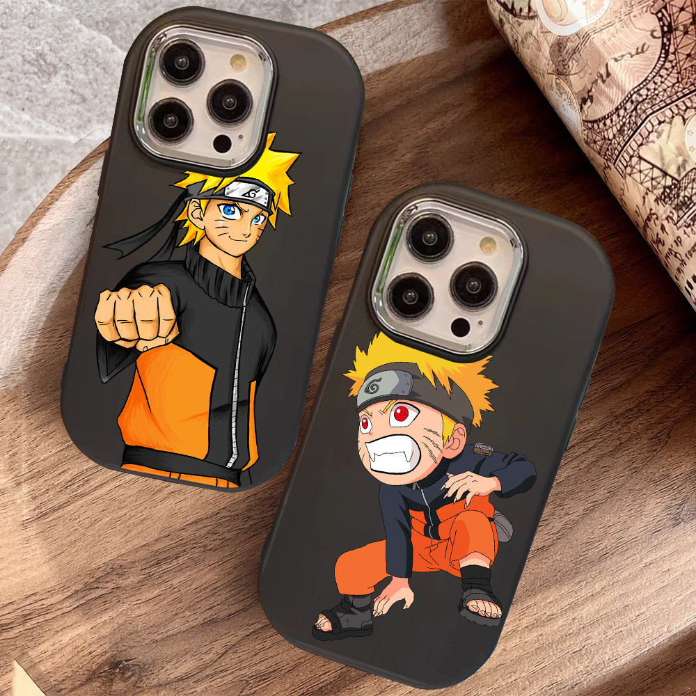 O-77 Naruto Hitam Silikon Casing untuk Realme 11 Pro C11 N53 C55 C67 C65 C63 C61 Note 50