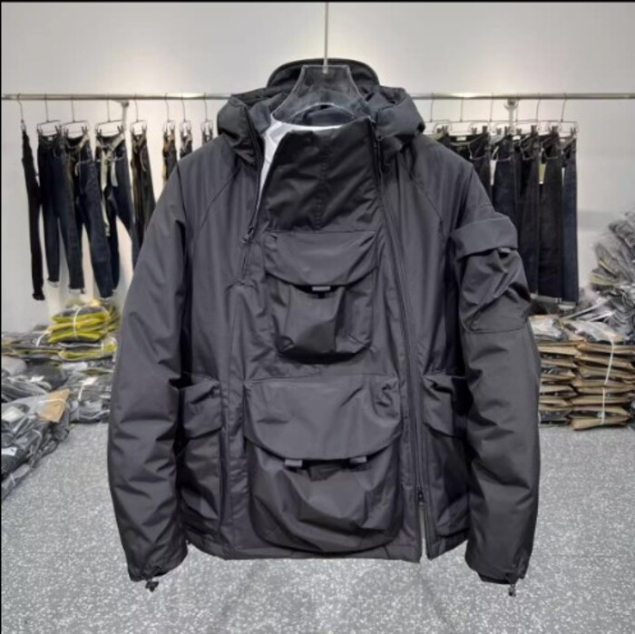 jaket pria musim dingin  jaket anti air pria Pakaian penyerangan pria gugur dan musim dingin pakaian