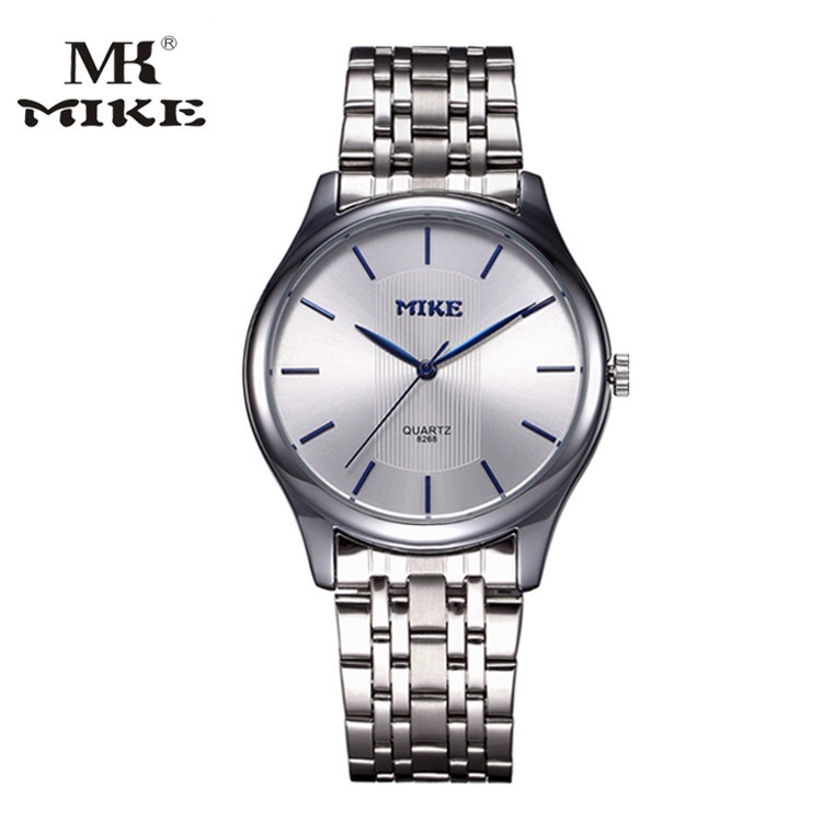 Jam Tangan Pria MIKE Mico Ultrathin Simple Steel Band Quartz Fashion High Grade Waterproof Business 