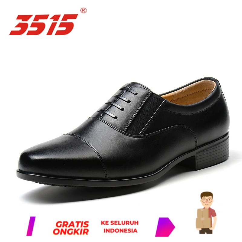 Sepatu Pria Jihua 3515 Strong Three Joint Breathable Spring and Autumn Business Dress Leather Men's 