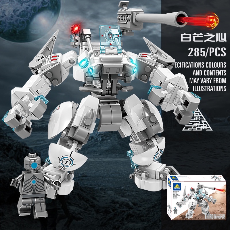 Mainan Anak   Kompatibel dengan blok bangunan LEGO di alam semesta ketiga, lengan Titan mecha, teka-