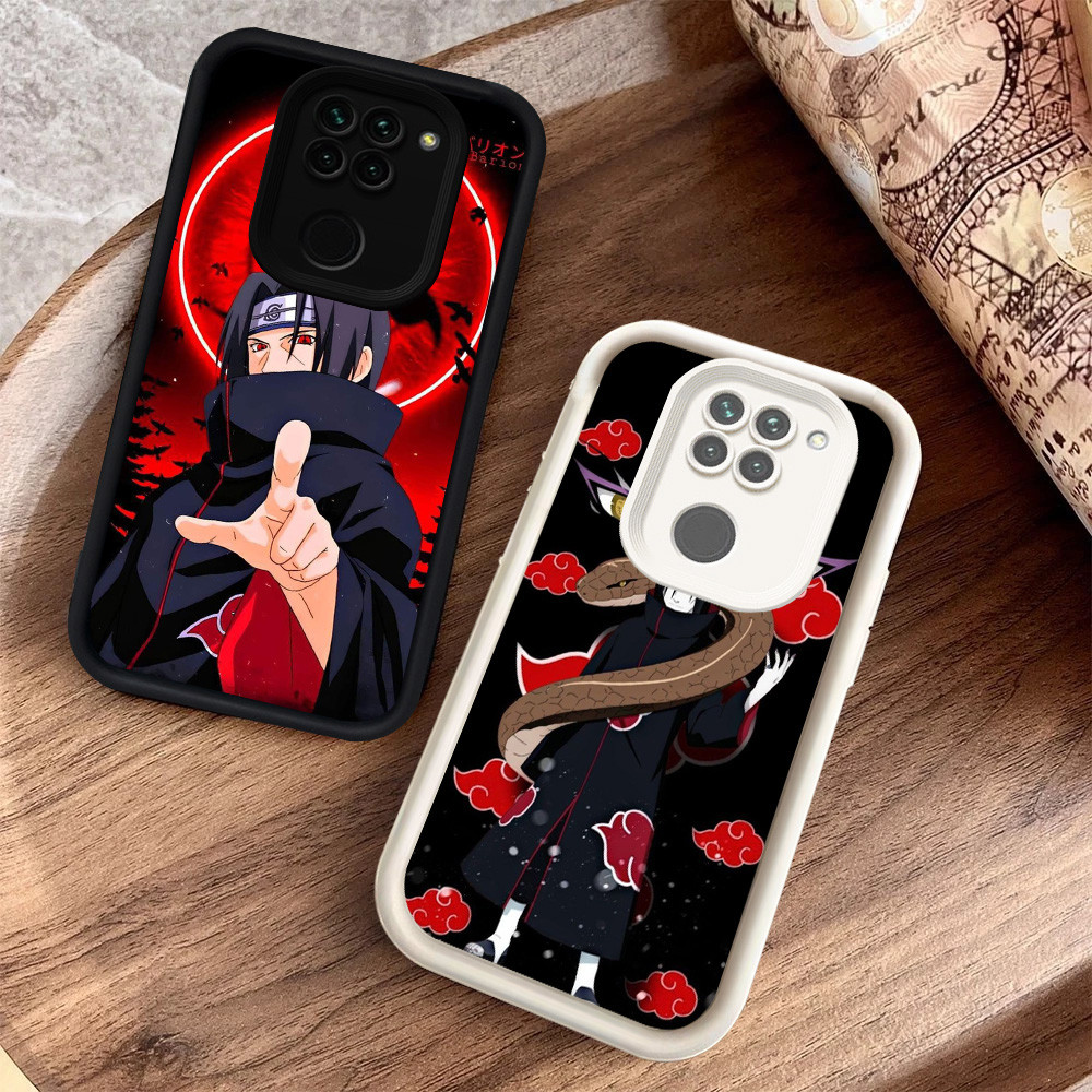 Hitam dan Putih silikon lembut Casing untuk Xiaomi Redmi Note 9S 9 Z-52 Itachi Uchiha