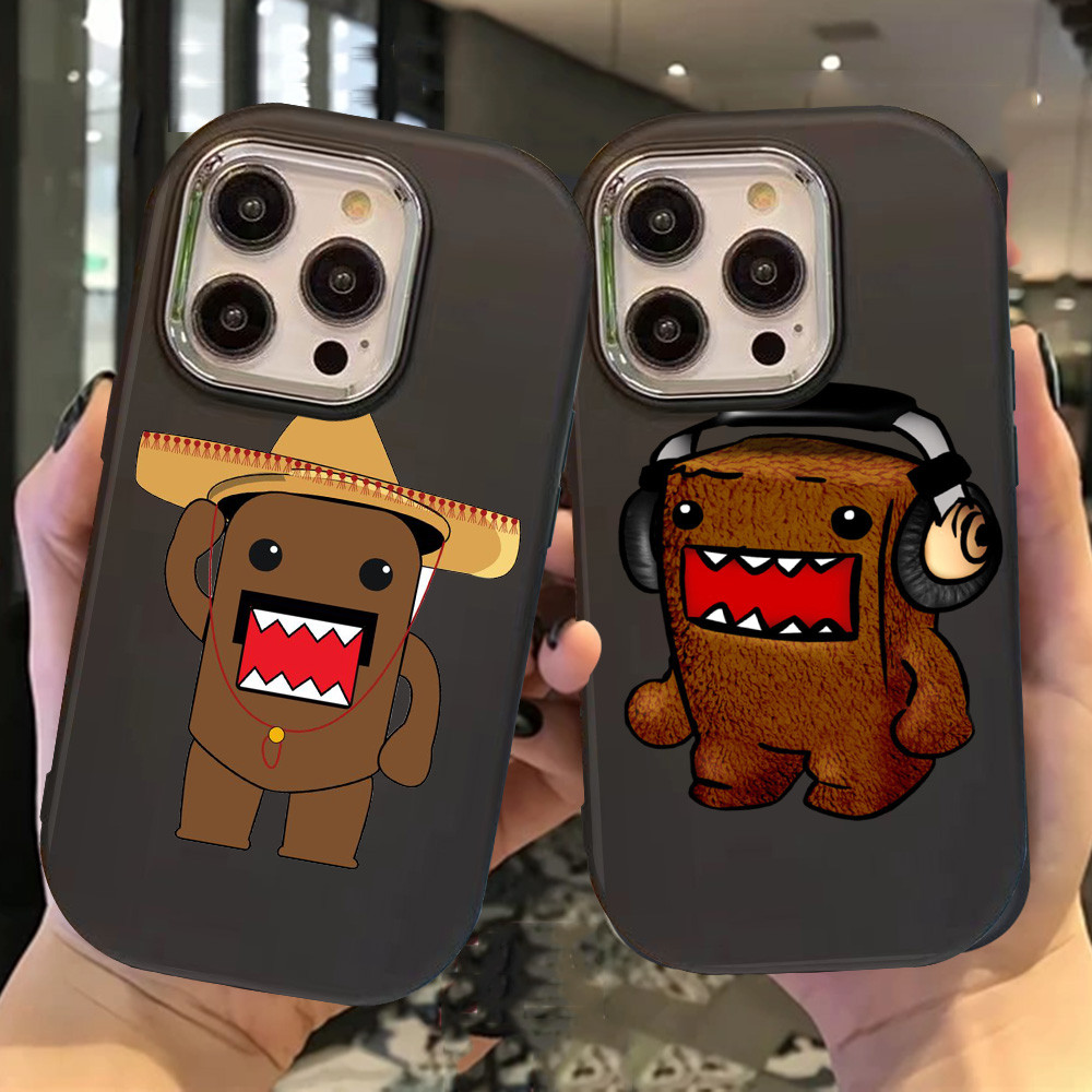 O-88 Domo Kun Hitam Silikon Casing untuk Realme 11 Pro C11 N53 C55 C67 C65 C63 C61 Note 50