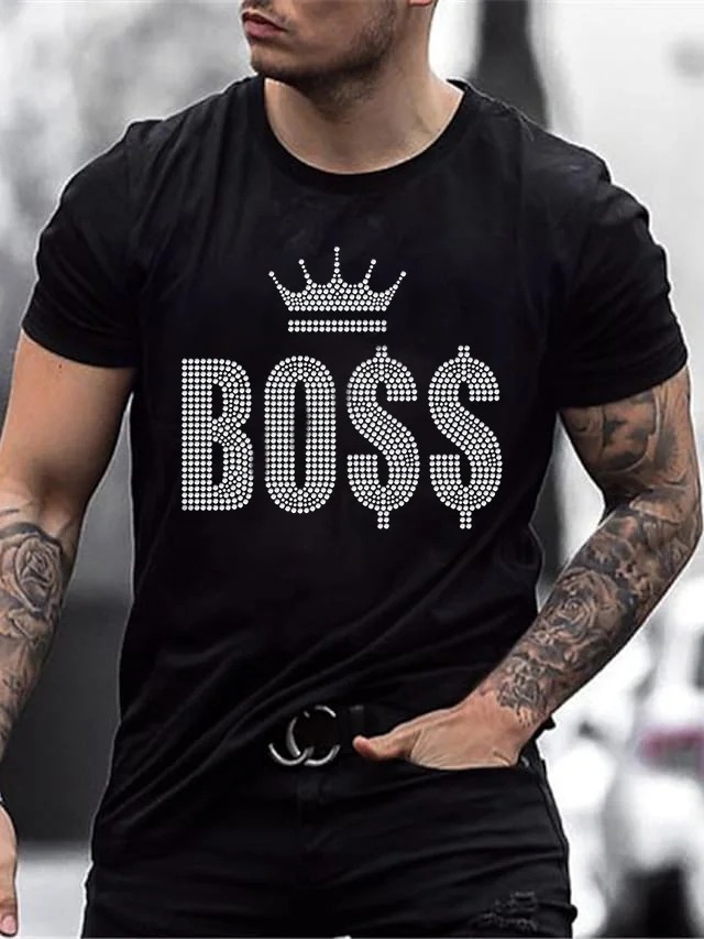 Baju Kaos Pria  Gambar T-shirt pria dengan tangan pendek biasa fashion T-fabric pria gambar fashion 