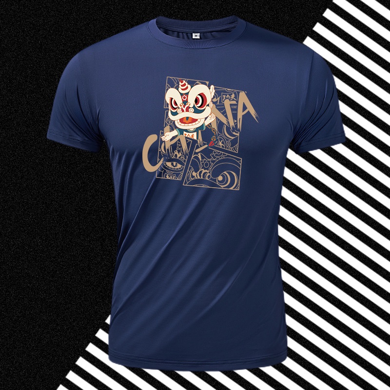 Baju Kaos Pria JOZSI T-shirt pendek pria dengan tangan pendek musim panas 2023 China-Chic Xingshi Ch