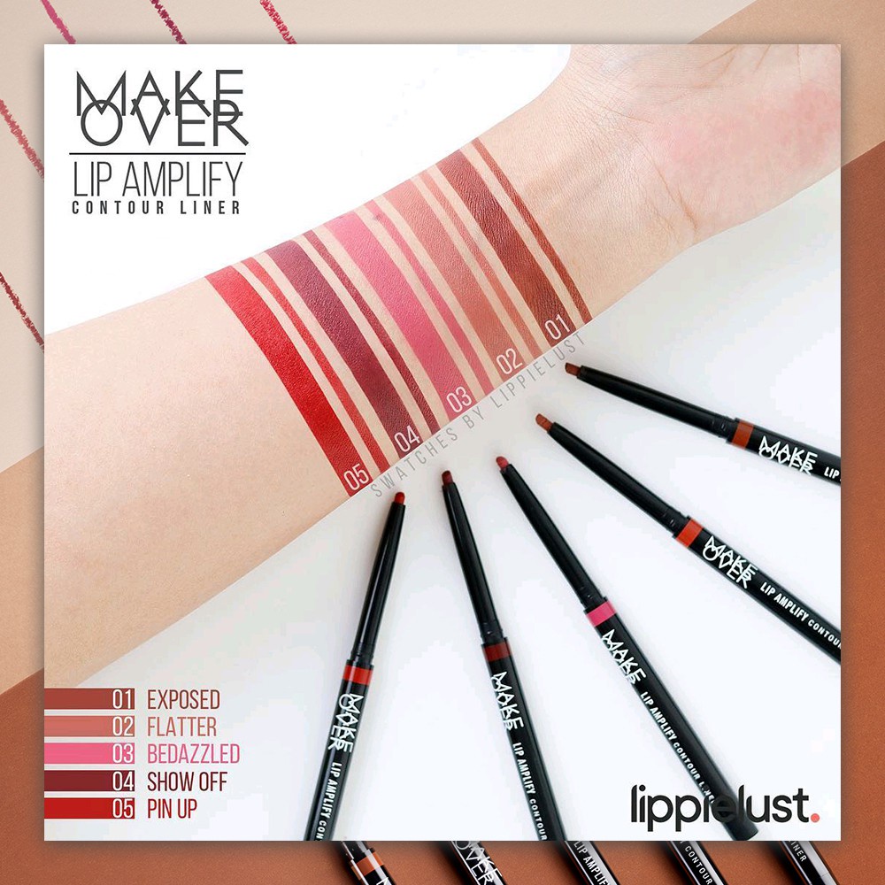 [Gift Not For Sale] MAKE OVER Lip Amplify Contour Liner 0.2 g - Lip Liner 05 Pin Up