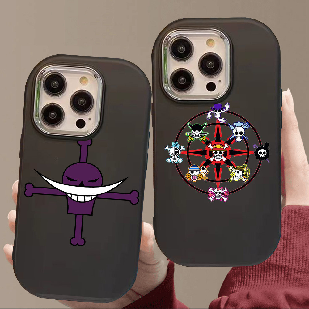 O-110 One Piece logo Hitam Silikon Casing untuk Realme 11 Pro C11 N53 C55 C67 C65 C63 C61 Note 50