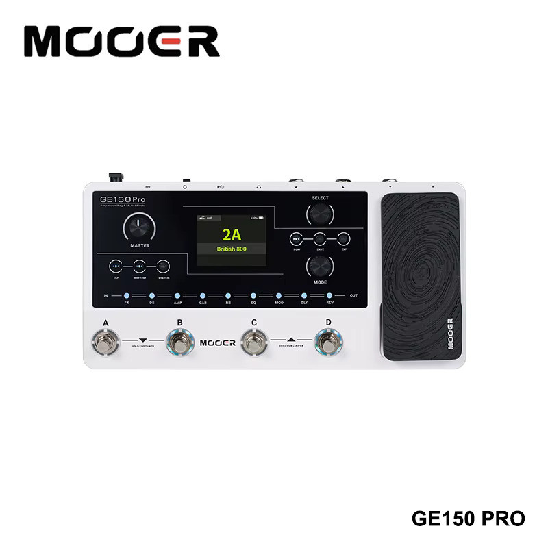 MOOER / GE150 Pro Li Guitar Amp Moing Multi Efek Reverb Delay Looper Drum dengan Pedal Ekspresi 4 Ka