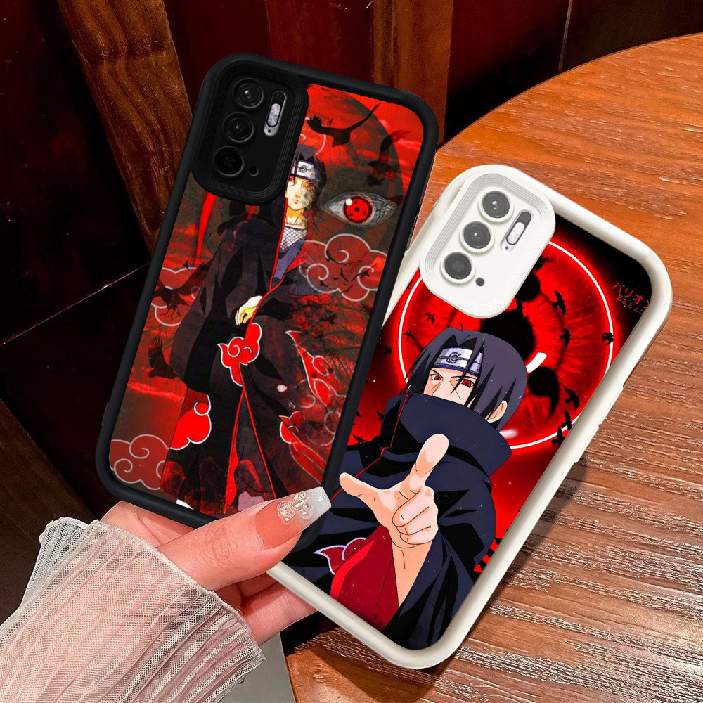 Hitam dan Putih silikon lembut Casing untuk Xiaomi Redmi Note 10 10s Pro 5G Z-52 Itachi Uchiha
