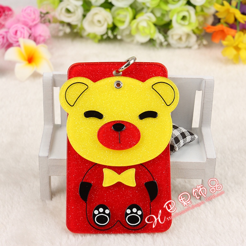 

ID Cart Kartun versi Korea yang menjual panas dua tujuan dengan cermin, ID, bus, makan, pemegang kartu Motif Terbagus