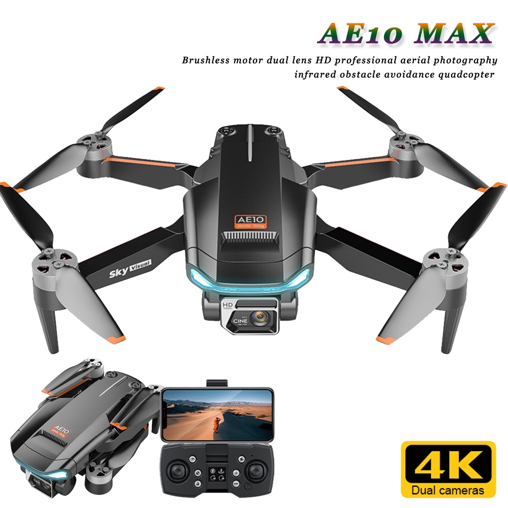 2023 AE10 Mini 8K HD Dual With Optical Flow Obstacle Avoidance Professional Aerial Photography RC Dr