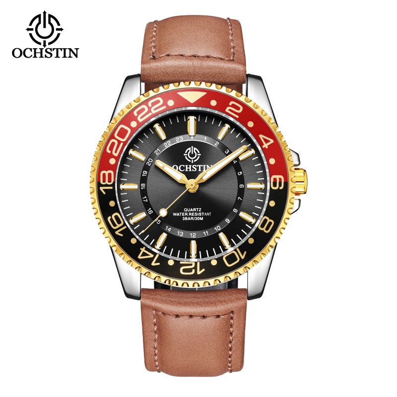 Jam Tangan Pria Swiss OCHSTIN New Navigator Series Fashion Three Pin Quartz Men's WatchFASHION | TAS