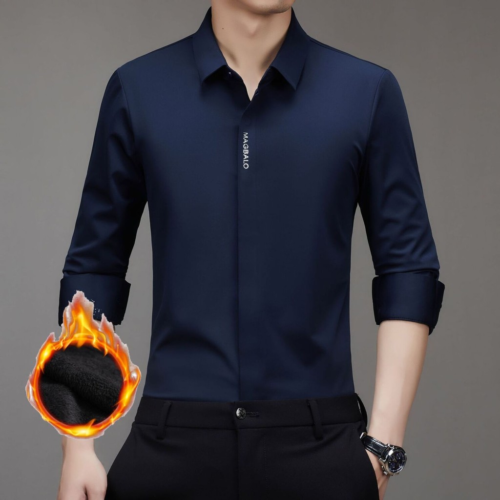 Kemeja  Pakaian dua payudara lengan panjang dengan lapel atas, elastik berbagai macam dan pakaian la