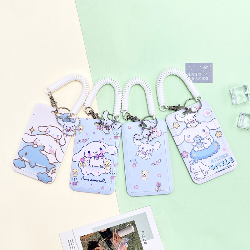 

ID Cart Kartun Cute Big Ear Dog New Spring Line Anti Loss ID Card Protection Cover Motif Terbagus