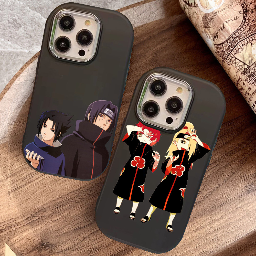 O-108 Akatsuki Hitam Silikon Casing untuk Realme 11 Pro C11 N53 C55 C67 C65 C63 C61 Note 50