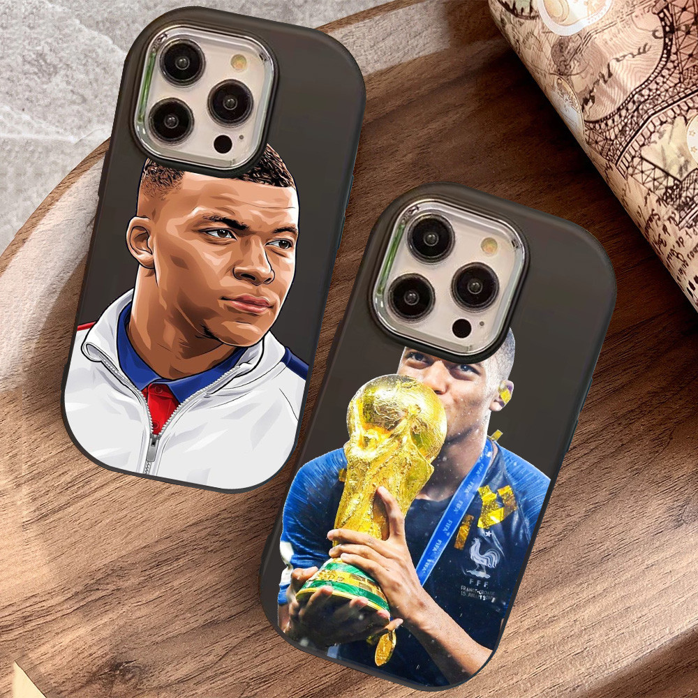 O-54 Kylian Mbappe Hitam Silikon Casing untuk Realme 11 Pro C11 N53 C55 C67 C65 C63 C61 Note 50