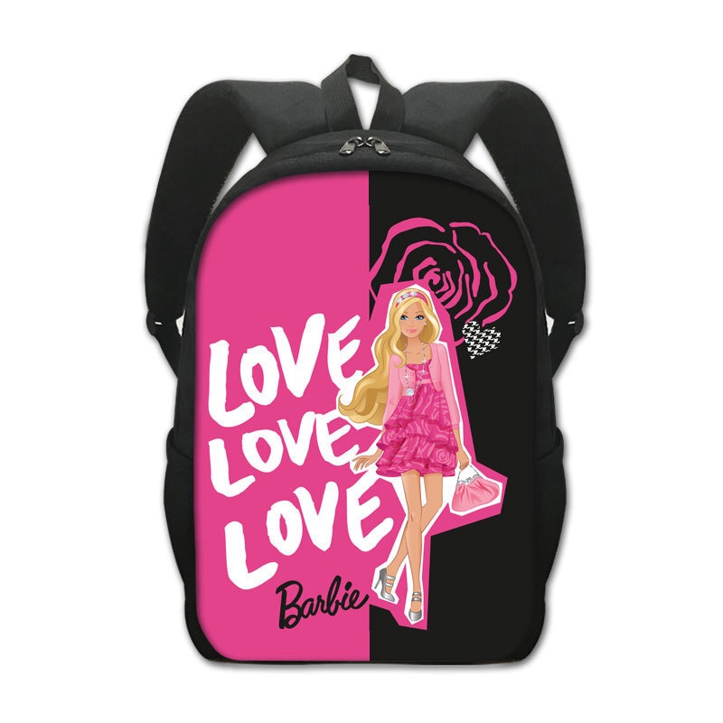 Tas Sekolah Anak   2023 New Barbie Princess School Anak-anak Cute Girls Backpack High Capacity Compu
