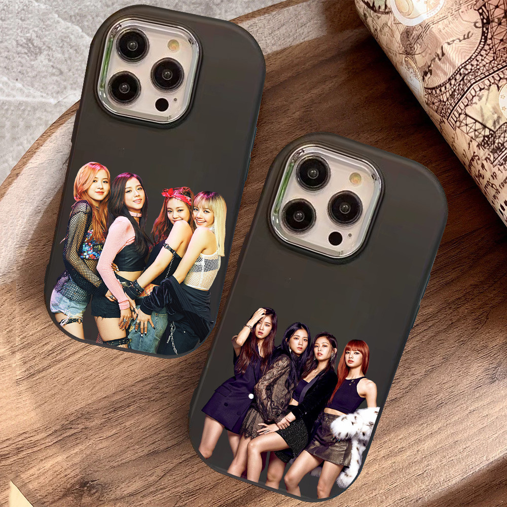 O-33 BLACKPINK Hitam Silikon Casing untuk Realme 11 Pro C11 N53 C55 C67 C65 C63 C61 Note 50