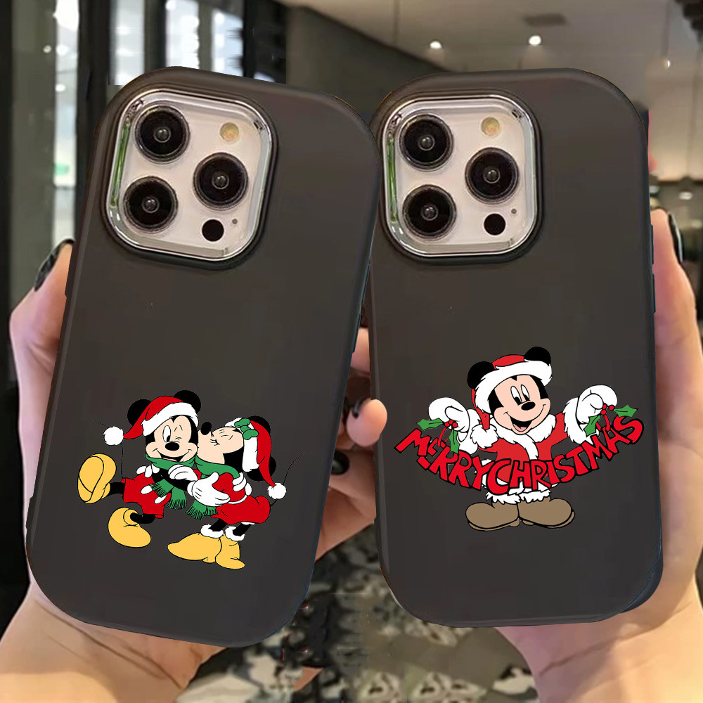 O-71 Christmas Hitam Silikon Casing untuk Realme 11 Pro C11 N53 C55 C67 C65 C63 C61 Note 50
