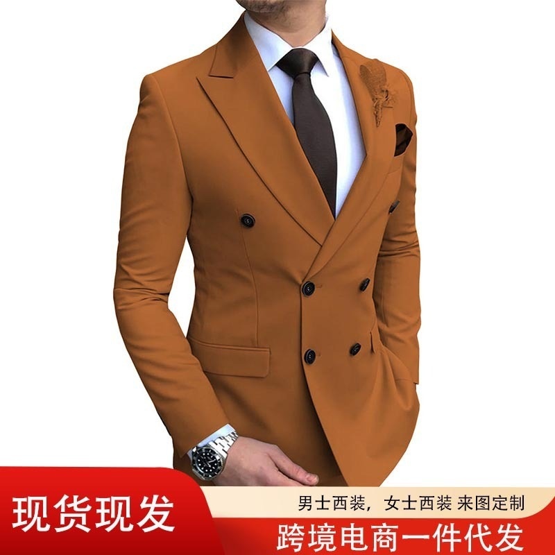 Setelan Set Jas Celana Kerja Kantor Pria Premium Men's Suit Two Piece Set Men's Suit Set Casual Busi