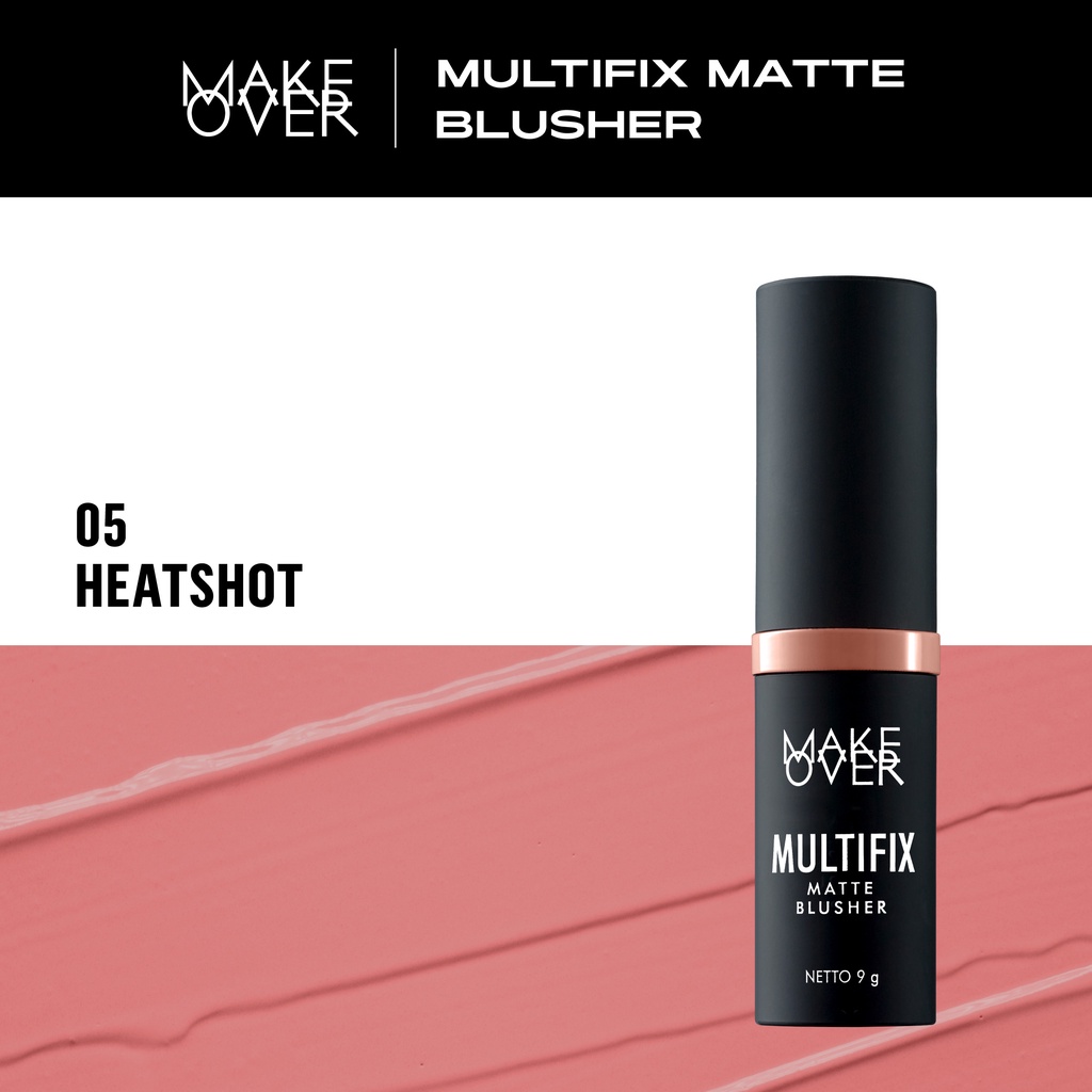 [GIFT NOT FOR SALE] Make Over Multifix Matte Blusher - 05 Heatshot 9 g