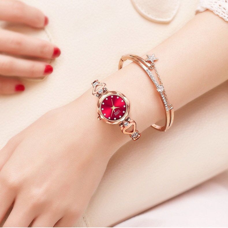Jam Tangan Wanita New Waterproof Fashionable Tungsten Steel Slim Strap and Exquisite Bracelet Women'