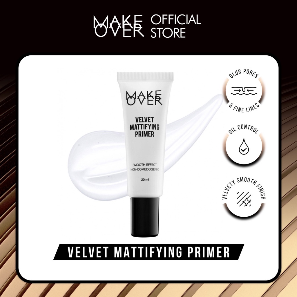 [Free Gift For Membership] MAKE OVER Velvet Mattifying Primer 20 ml - Makeup Primer