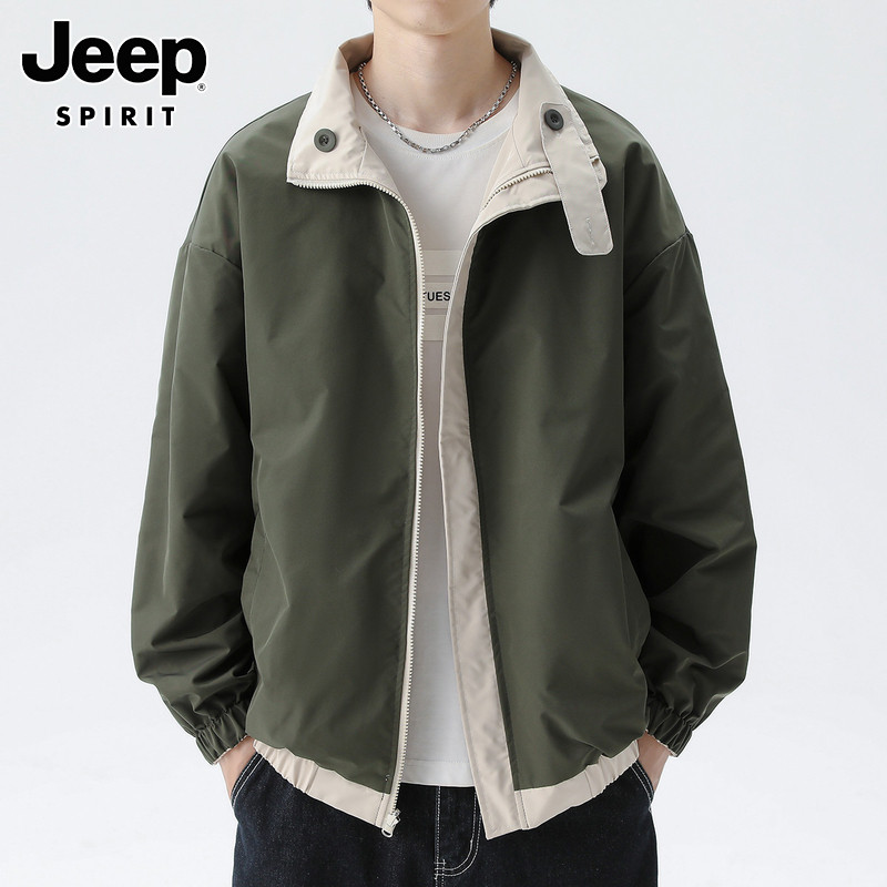 Jaket Jeep Spirit Pria 2025 Semi Musim Gugur