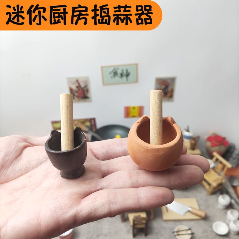 Miniatur Mainan   Mini dapur miniatur makanan bermain adegan model rumah boneka aksesori mini kerami