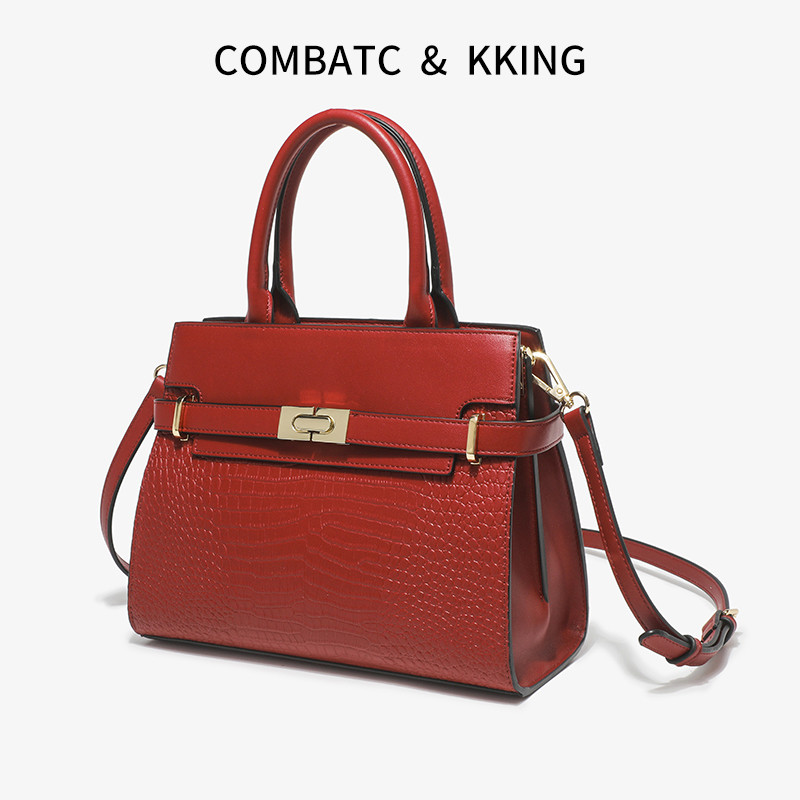 COMBATC & KKING pengantin perempuan 2024 kulit asli baru paruh umur ibu tas tangan