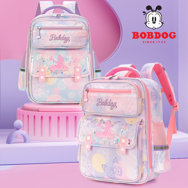 Tas Ransel Anak Babu Bean Elementary School bag for Girls, Grade 1-3 to 6, Backbone Protection, Weig