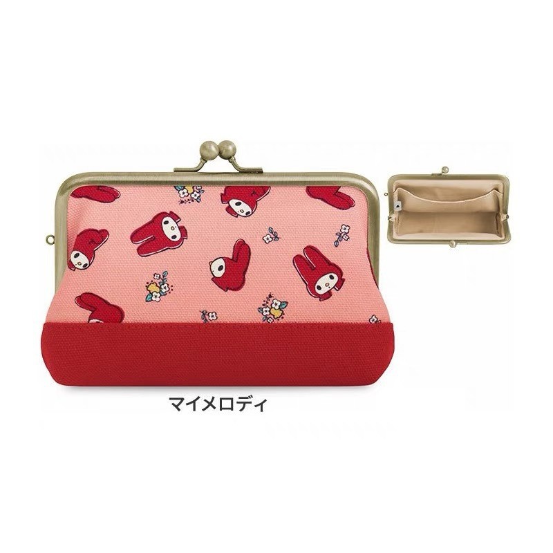 

Kotak Pensil Lucu Jepang Sanrio Mouth Gold Melody Cute Cartoon Makeup Portable Red Storage Bag Import