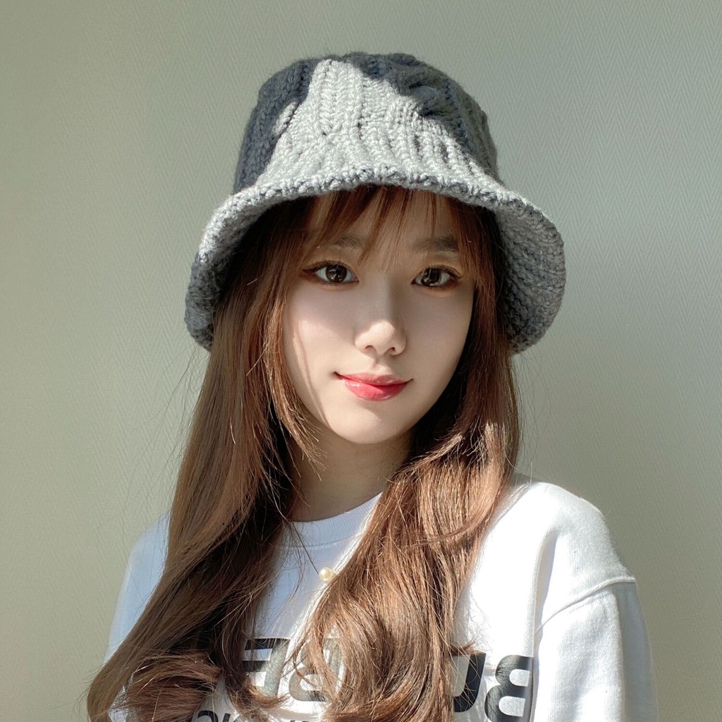 Topi Wanita Topi untuk wanita di musim gugur dan musim dingin Topi berkulit Korea Baru Dough Fried T